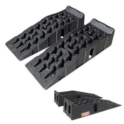 Black plastic auto service ramps GT-15P