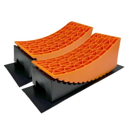 HDPE camper leveler for dual axle tandem trailers