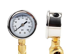 RV water pressure regulator isolated on white background